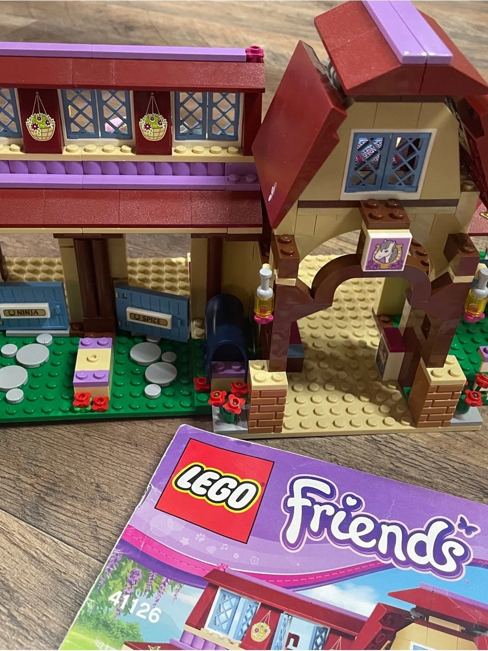 LEGO Friends Purple and Pink Barn Stable Playset